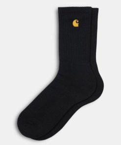 Mand Carhartt WIP Stromper | Chase Socks Black