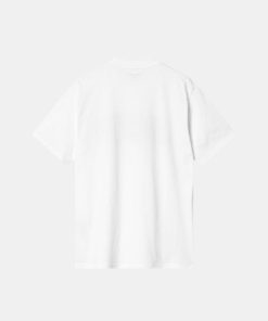 Mand Carhartt WIP T-Shirts | Mountain College Tee White