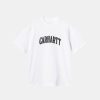 Kvinde Carhartt WIP T-Shirts | W Paisley Script Tee White