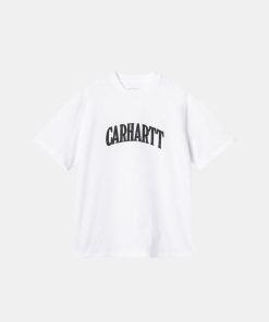 Kvinde Carhartt WIP T-Shirts | W Paisley Script Tee White