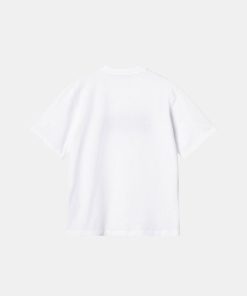 Kvinde Carhartt WIP T-Shirts | W Paisley Script Tee White