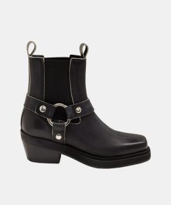 Kvinde Pavement | Dusty Buckle Boots Black Matte