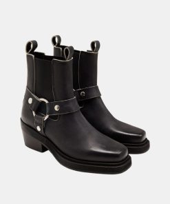 Kvinde Pavement | Dusty Buckle Boots Black Matte