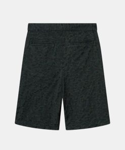 Mand Wood Wood Shorts | Liam Jacquard Shorts Dark Green