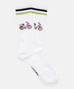 Mand Lakor Stromper | Red Puch Socks White