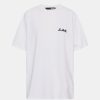 Kvinde ROTATE T-Shirts | Heavy Oversized Tee Bright White