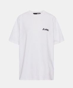 Kvinde ROTATE T-Shirts | Heavy Oversized Tee Bright White