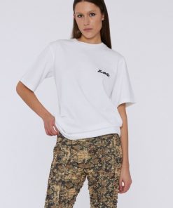 Kvinde ROTATE T-Shirts | Heavy Oversized Tee Bright White