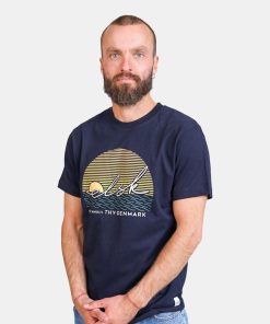 Mand ELSK T-Shirts | Sunsign Tee Dark Navy