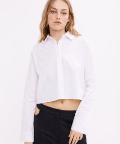 Kvinde Envii Skjorter | Entapeti Shirt L/S Bright White