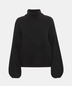 Kvinde Gestuz Strik | Alphagz Knit T-N Black