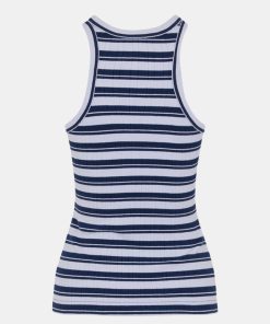 Kvinde Samsøe Samsøe Toppe & Bluser | Rita Top Stripes Blue