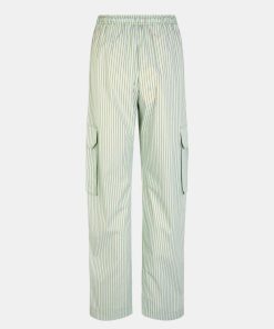 Kvinde Stine Goya Bukser | Fatuna Pants Green Stripes