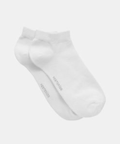 Mand Resterods Stromper | 5-Pack Bamboo Ankle Socks White