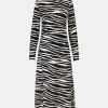 Kvinde Samsøe Samsøe Kjoler | Agneta Dress Zebra