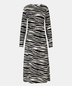 Kvinde Samsøe Samsøe Kjoler | Agneta Dress Zebra