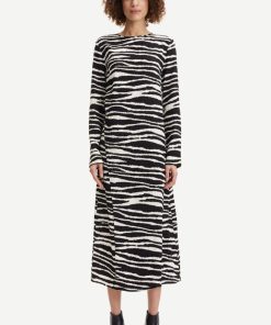 Kvinde Samsøe Samsøe Kjoler | Agneta Dress Zebra