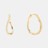 Kvinde Pico Smykker | Amelia Petit Hoops Gold/Clear