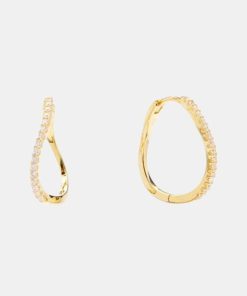 Kvinde Pico Smykker | Amelia Petit Hoops Gold/Clear