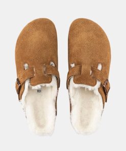 Kvinde Birkenstock | Boston Shearling Sandals Mink