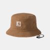 Mand Carhartt WIP Caps & Huer | Heston Bucket Hat Hamilton Brown/Cherry Hamilton B./Cherry