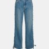 Kvinde Gestuz Jeans | Saimagz Jeans Mid Blue Washed