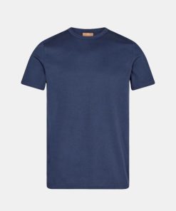 Mand MM Gallery T-Shirts | Perry Basic Tee Indigo Blue 460 Indigo Blue