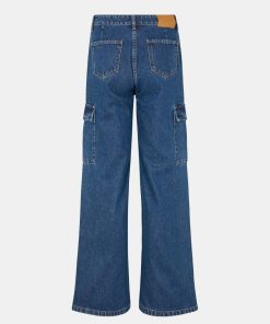 Kvinde Oval Square Jeans | Nicole Jeans Middle Blue