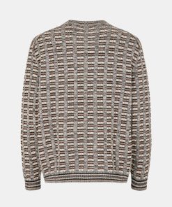 Mand Samsøe Samsøe Strik | Elliot Knit Crocodile Mel Crocodile Mel.