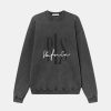 Mand BLS Hafnia Sweatshirts | Outline Logo Sweatshirt Black