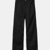 Kvinde Carhartt WIP Bukser | W Simple Pants Black Rinsed