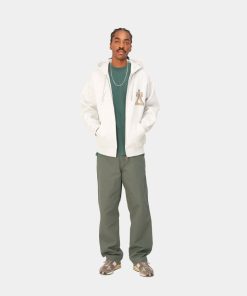 Mand Carhartt WIP Bukser | Single Knee Pants Smoke Green