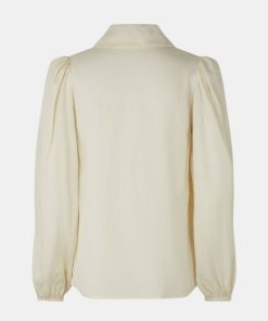 Kvinde Samsøe Samsøe Toppe & Bluser | Margot Blouse Eggnok