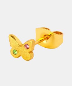 Kvinde LULU Copenhagen Smykker | Butterfly Ear Stud Gold