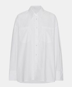 Kvinde Remain Skjorter | Poplin Oz Shirt L/S Bright White