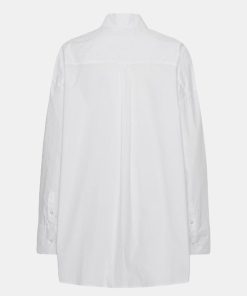 Kvinde Remain Skjorter | Poplin Oz Shirt L/S Bright White