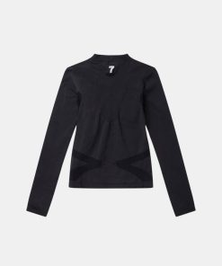 Kvinde 7 Days Active Toppe & Bluser | Seamless Top L/S Black