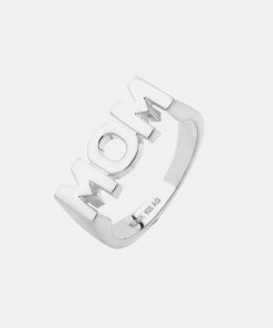 Kvinde Maria Black Smykker | Mom Ring Silver