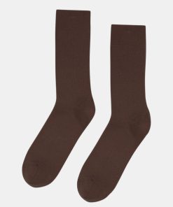 Mand Colorful Standard Stromper | Organic Socks Coffee Brown