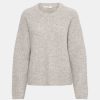 Kvinde Gestuz Strik | Alphagz Knit Light Grey Mel