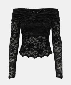 Kvinde Gestuz Toppe & Bluser | Gabri Top L/S Black