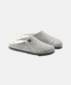 Mand Birkenstock | Zermatt Rivet Slippers Light Grey