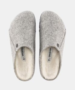 Mand Birkenstock | Zermatt Rivet Slippers Light Grey