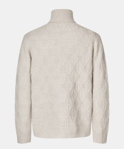 Mand Samsøe Samsøe Strik | Mateo Knit T-N Silver Lining