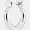 Kvinde Maria Black Smykker | Malik Huggie Hoop Silver