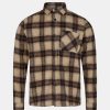 Mand MM Gallery Skjorter | Mmgdavid Boban Shirt L/S Warm Camel Check