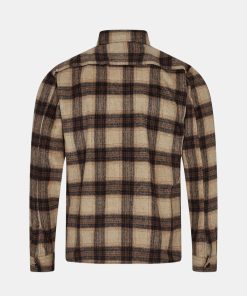 Mand MM Gallery Skjorter | Mmgdavid Boban Shirt L/S Warm Camel Check