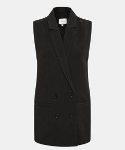 Kvinde Gestuz Veste | Joelle Waistcoat Black