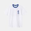 Mand Carhartt WIP T-Shirts | Ringer Tee White/Lazurite