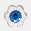 Kvinde LULU Copenhagen Smykker | Blomst Ear Stud Silver/Blue Blue/Silver